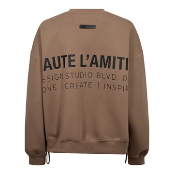 Haute L\' Amitié - New Studio Tie Sweat - Walnut